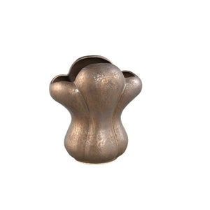 Vase – bronze-colored design, French lily motif, ceramic surface, M – Mellie | PTMD