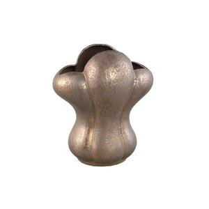 Vase – bronze-colored design, French lily motif, ceramic surface, L – Mellie | PTMD