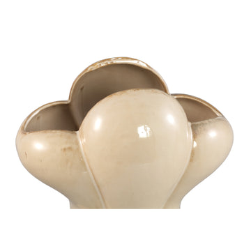 Vase – cream-colored design, French lily motif, ceramic surface, M – Mellie | PTMD