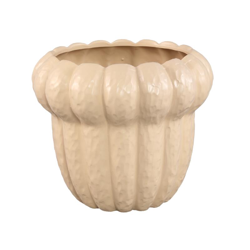 Topf – Runde Form, Keramik Material, Geripptes Design, XXL – Samaran | PTMD