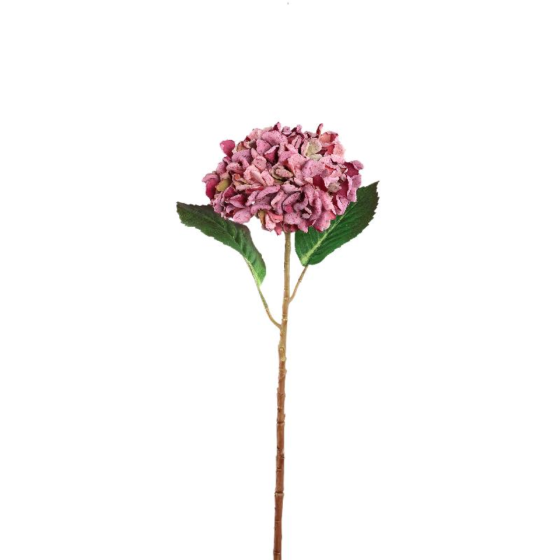 Hortensienblume - Rostfarbene Hortensienstängel, Polyestergewebe, L | PTMD