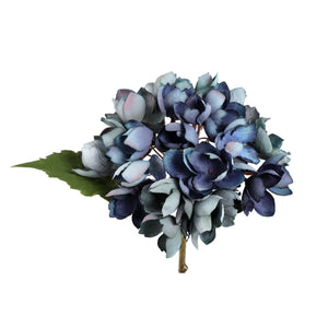 Hydrangea Flower - Blue Hydrangea Stems, Fabric & Plastic, S | PTMD