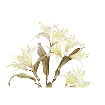Gartenblume – Bordeauxfarbener Bauhinia Spray, Stoffmaterial, Elegantes Design, L | PTMD