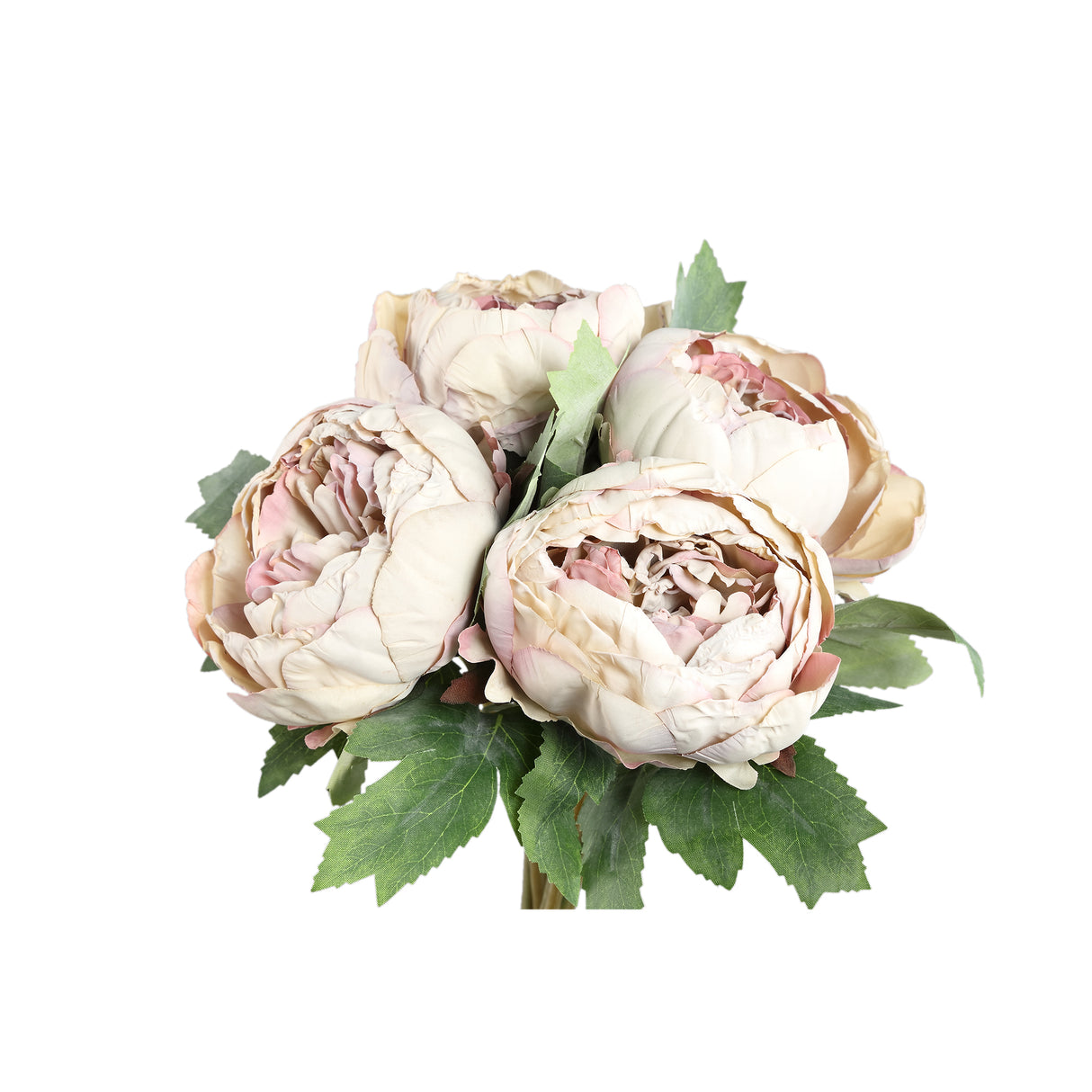 Pfingstrose – Cremefarbener Pfingstrosenbusch, Stoffmaterial, Elegantes Design, M | PTMD