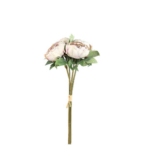 Pfingstrose – Cremefarbener Pfingstrosenbusch, Stoffmaterial, Elegantes Design, M | PTMD