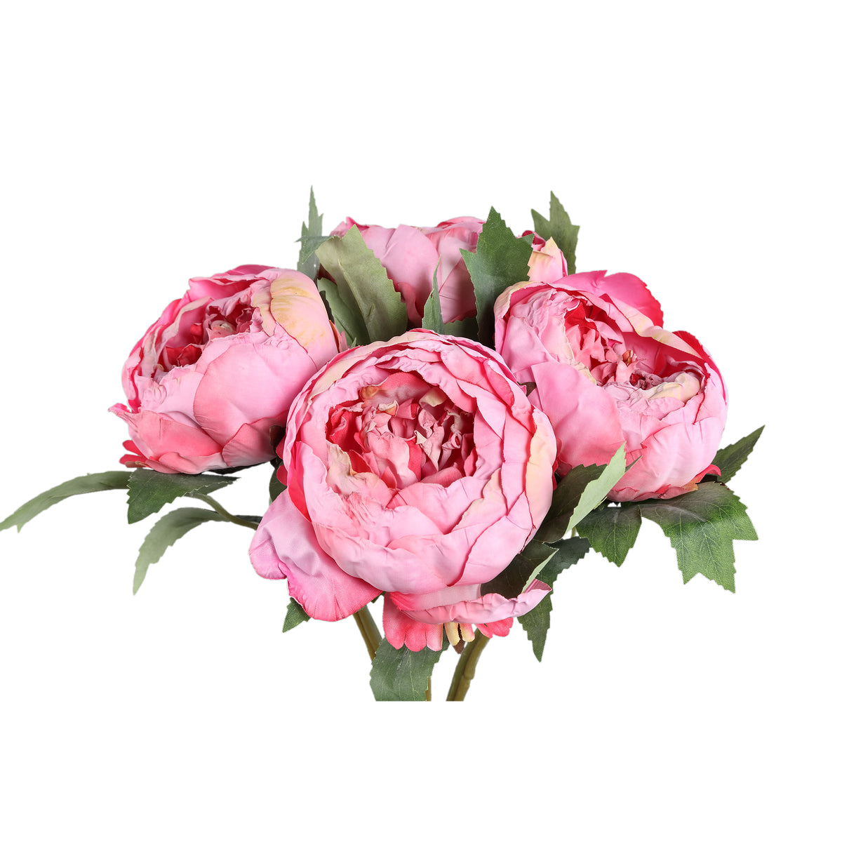 Pfingstrosenblume – Dunkelrosa Pfingstrosenbusch, Stoffmaterial, Elegantes Design, M | PTMD