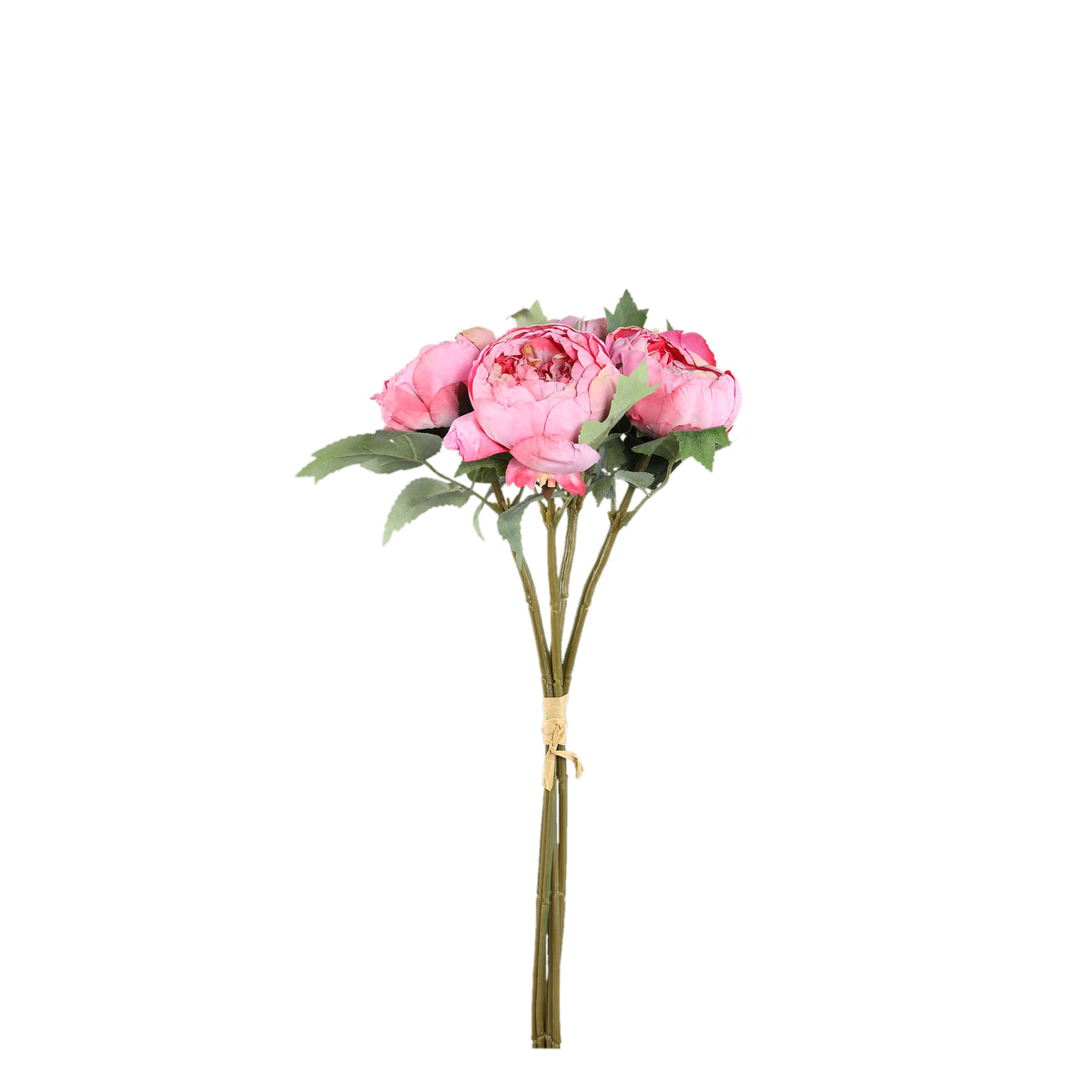 Pfingstrosenblume – Dunkelrosa Pfingstrosenbusch, Stoffmaterial, Elegantes Design, M | PTMD