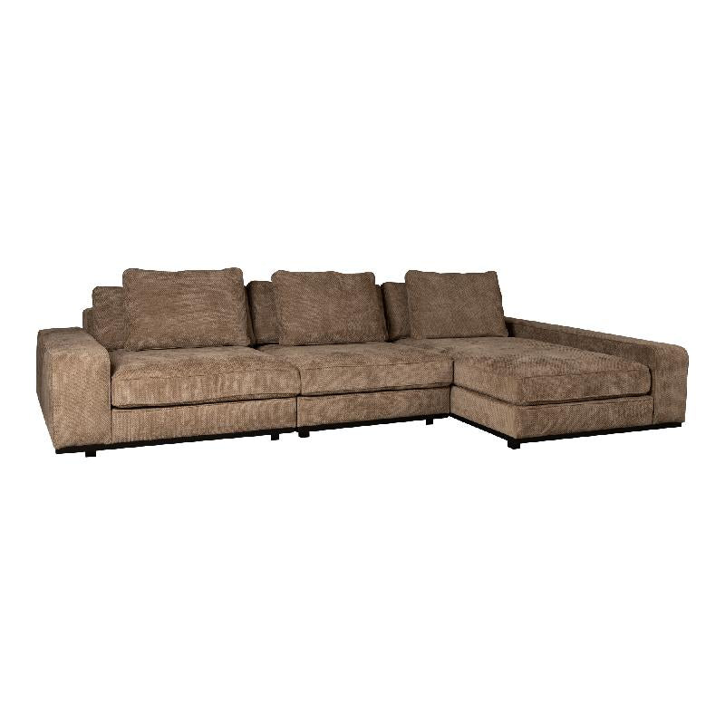 Chaiselongue – Gepolsterte Sitzfläche, Stoffbezug Auswahl, Linke Ausrichtung – New Block | PTMD