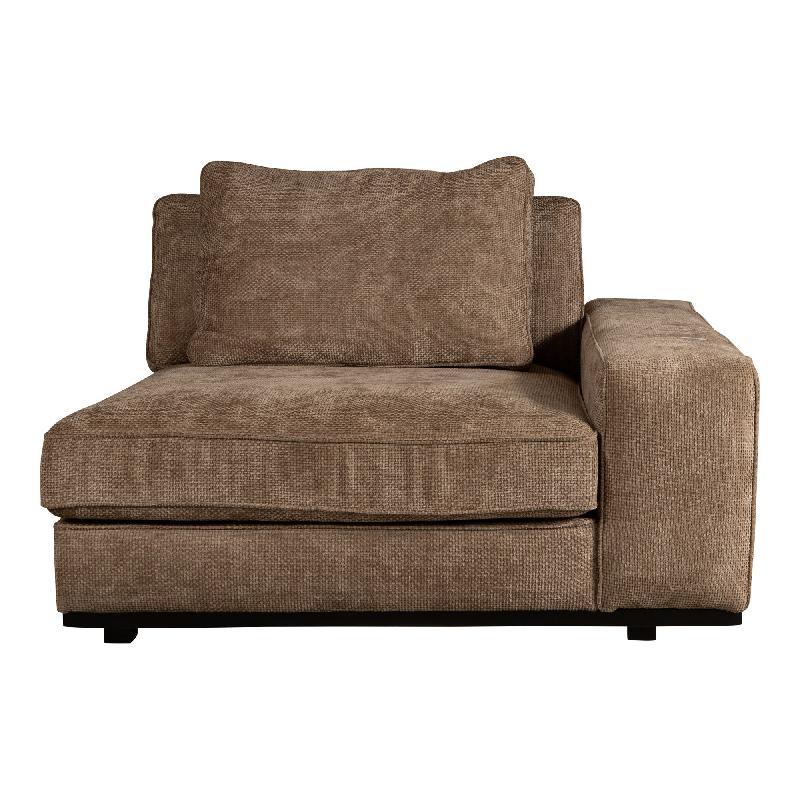 Sofa – Gepolsterte Sitzfläche, Stoffbezug Auswahl, Rechte Armlehne – New Block | PTMD