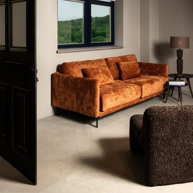Sofa – Gepolsterte Sitzfläche, Stoffbezug Auswahl, Rechte Armlehne – New Formia | PTMD