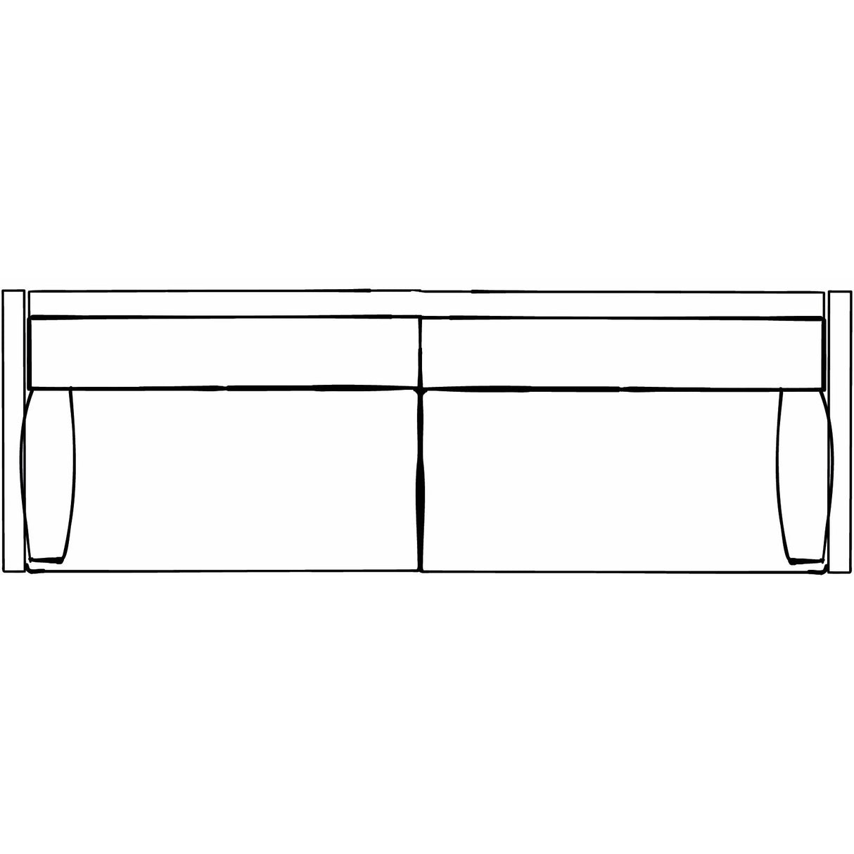 Sofa – Gepolsterte Sitzfläche, Stoffbezug Auswahl, Großzügiges Sitzdesign – New Formia | PTMD