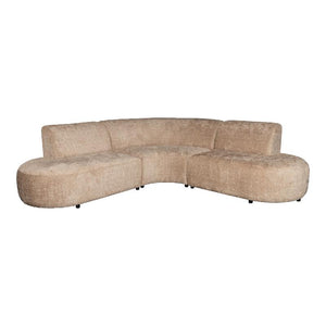 Sofa – Fabric Upholstery, Straight Design, Comfort Padding – Catania | PTMD