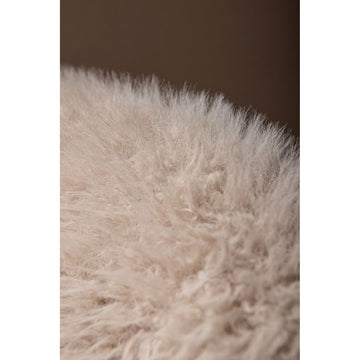 Sessel – Felloptik Stoffbezug, Beige Oberfläche, Gepolsterte Sitzfläche – Franklyn | PTMD