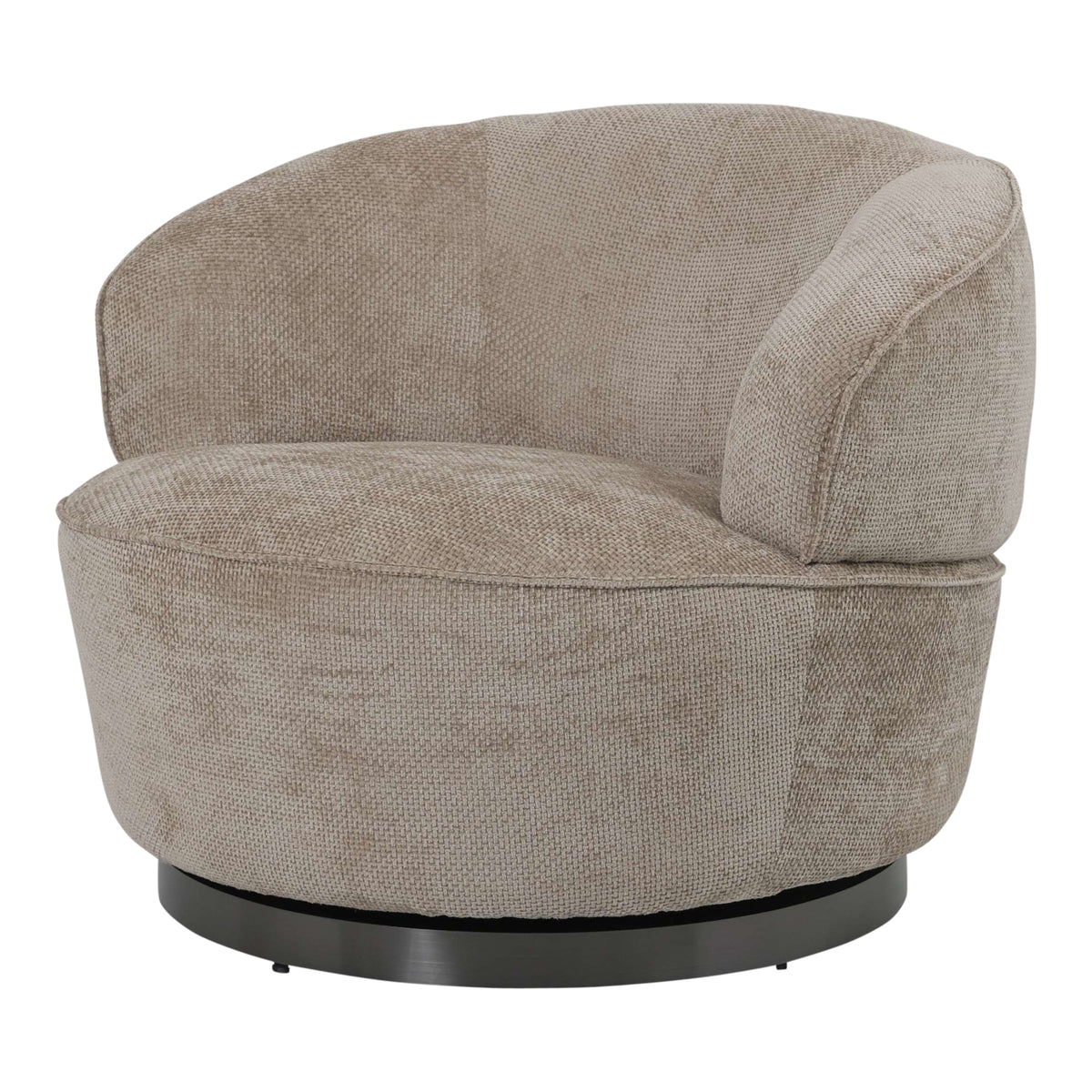 Armchair – Eden Fabric Upholstery, Beige Surface, Padded Seat – Filou | PTMD