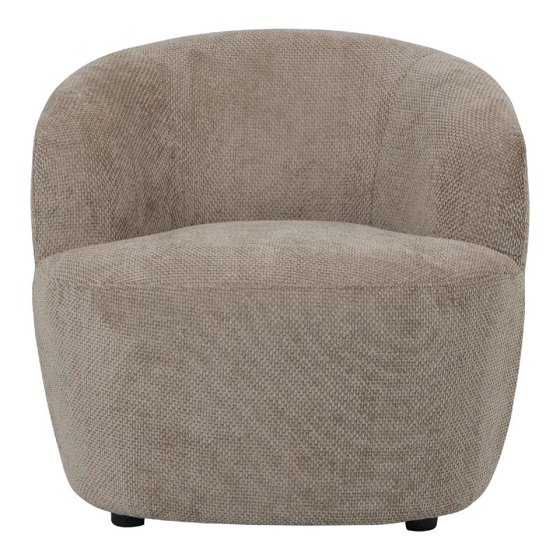 Armchair – Eden Fabric Upholstery, Beige Surface, Padded Seat – Grasa | PTMD
