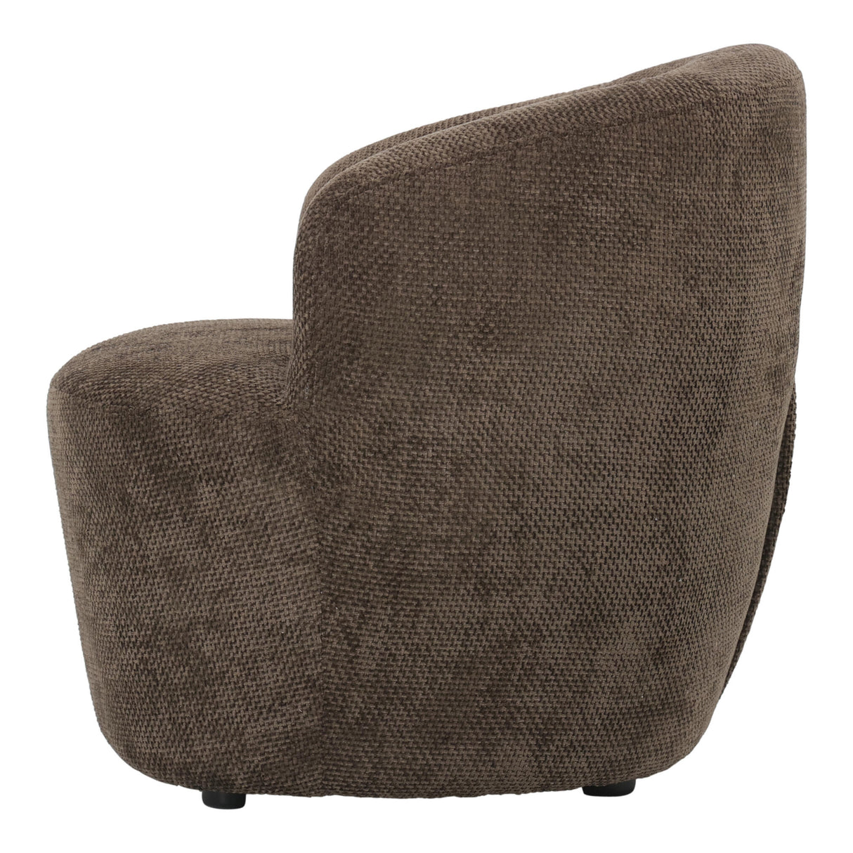 Armchair – Eden Fabric Upholstery, Brown Finish, Upholstered Seat – Grasa | PTMD