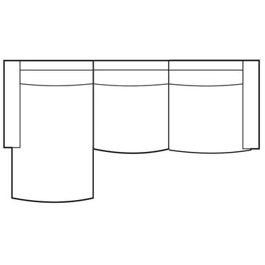 Sofa – Zweisitzer Modul, Chaiselongue Links, Modulelement – Palermo | PTMD