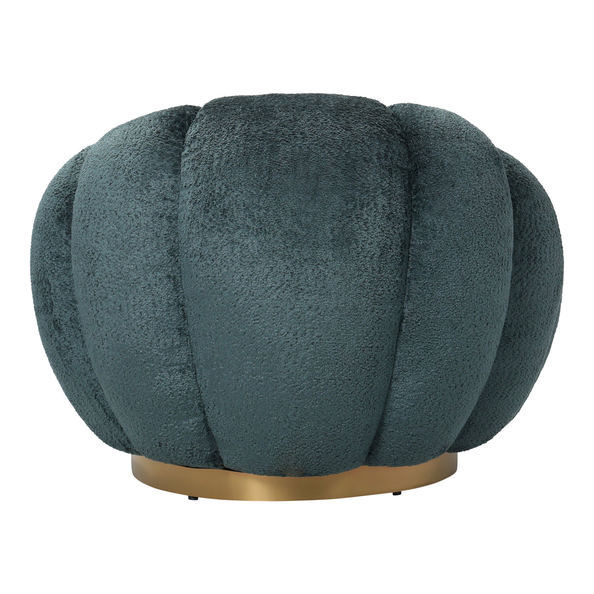Armchair - Euphoria Fabric Upholstery, Teal Finish, Gold Metal Frame - Daisy | PTMD