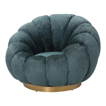 Sessel – Euphoria Stoff, Goldfarbener Sockel - Daisy | PTMD