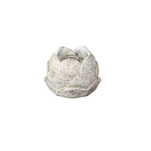 Blumentopf - Zement, Blumenform, Strukturierte Oberfläche, Cremefarbe, XS – Flowi | PTMD