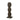 Statue - round design, mango wood, dark brown finish, M – Kodey | PTMD