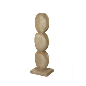 Statue – Kreis Design, Organische Form, Mangoholz Material, Natur, M – Kodey | PTMD