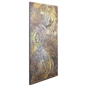 Wandpaneel – Rechteckiges Design, MDF Holz, Bronze Farbton, L – Connolly | PTMD