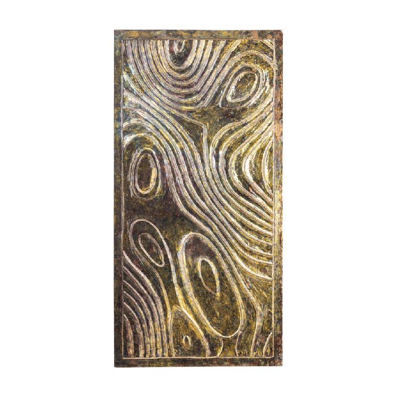 Wandpaneel – Rechteckiges Design, MDF Holz, Bronze Farbton, S – Connolly | PTMD