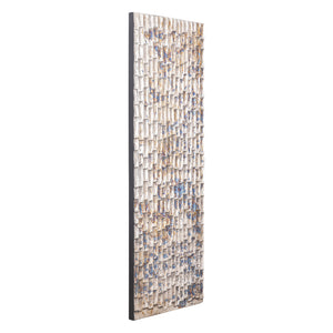 Wandpaneel – Tropfen Muster, MDF Holz, Bronze Farbton, S – Chadwick | PTMD