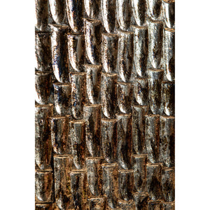 Wandpaneel – Tropfen Muster, MDF Holz, Bronze Farbton, S – Chadwick | PTMD