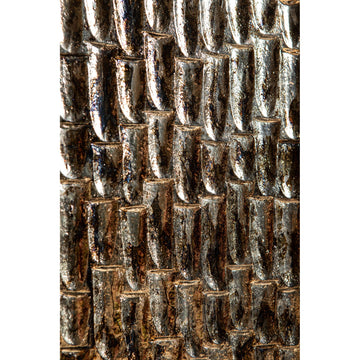 Wandpaneel – Tropfen Muster, MDF Holz, Bronze Farbton, S – Chadwick | PTMD