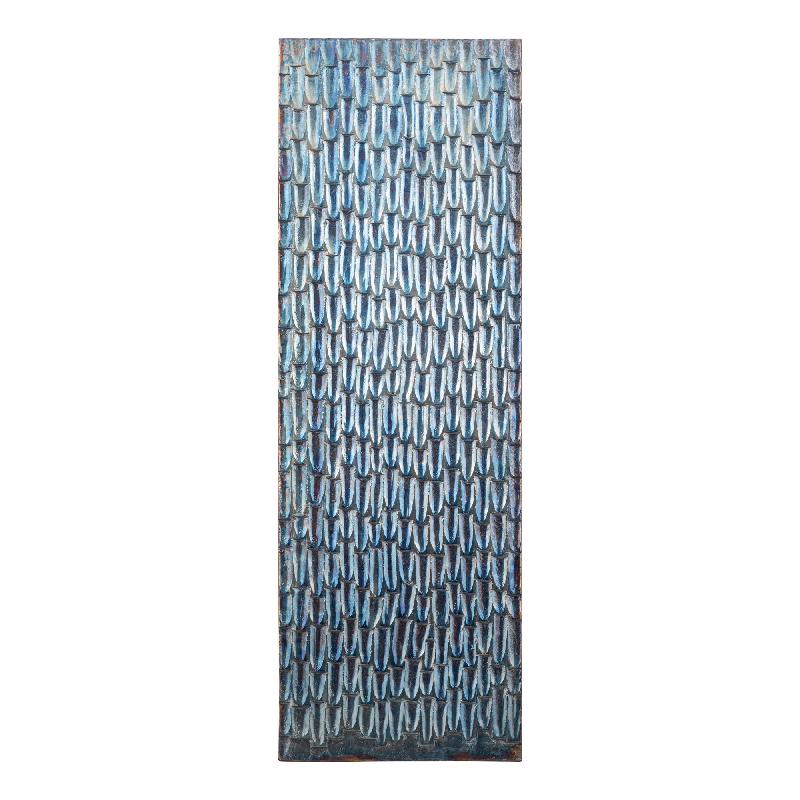 Wandpaneel – Tropfen Design, MDF Holz, Silber Farbton, S – Chadwick | PTMD
