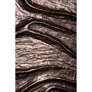 MDF Wall Panel in Bronze Optic with Wave Structure, Hand-finished Surface, S – Samraj | PTMD