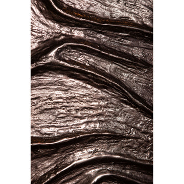 Wandpanel – Wellenstruktur Design, Quadratische Form, MDF Material, Bronze , S – Samraj | PTMD
