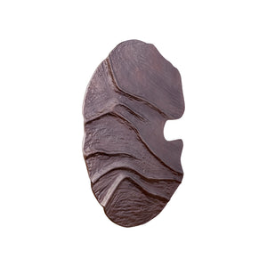 Wandpanel – Wellenstruktur Design, Quadratische Form, MDF Material, Bronze , S – Samraj | PTMD