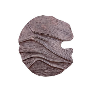 Wandpanel – Wellenstruktur Design, Quadratische Form, MDF Material, Bronze , S – Samraj | PTMD