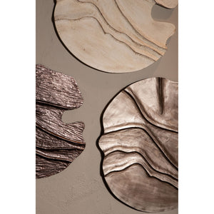 MDF Wall Panel in Brown with Wave Structure, Handcrafted Finish, S – Samraj | PTMD