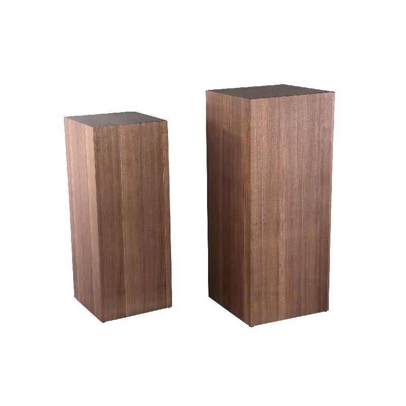 Säule – Holzfurnier, Rechteckige Form, Stabiles Design, Natur – Tiess | PTMD