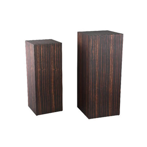 Säule – Holzfurnier, Rechteckige Form, Stabiles Design, Braun – Tiess | PTMD