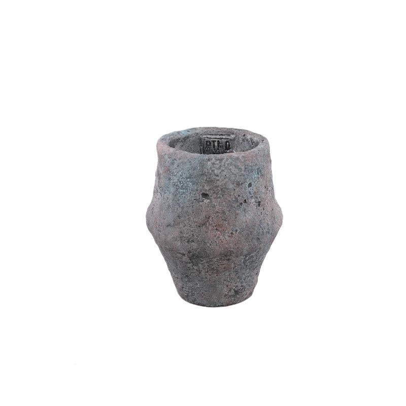 Flowerpot – Gray Color, Organic Design, Cement Material, XS – Javay | PTMD