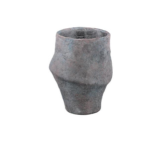 Flower pot – Grey color, Organic design, Cement material, M – Javay | PTMD
