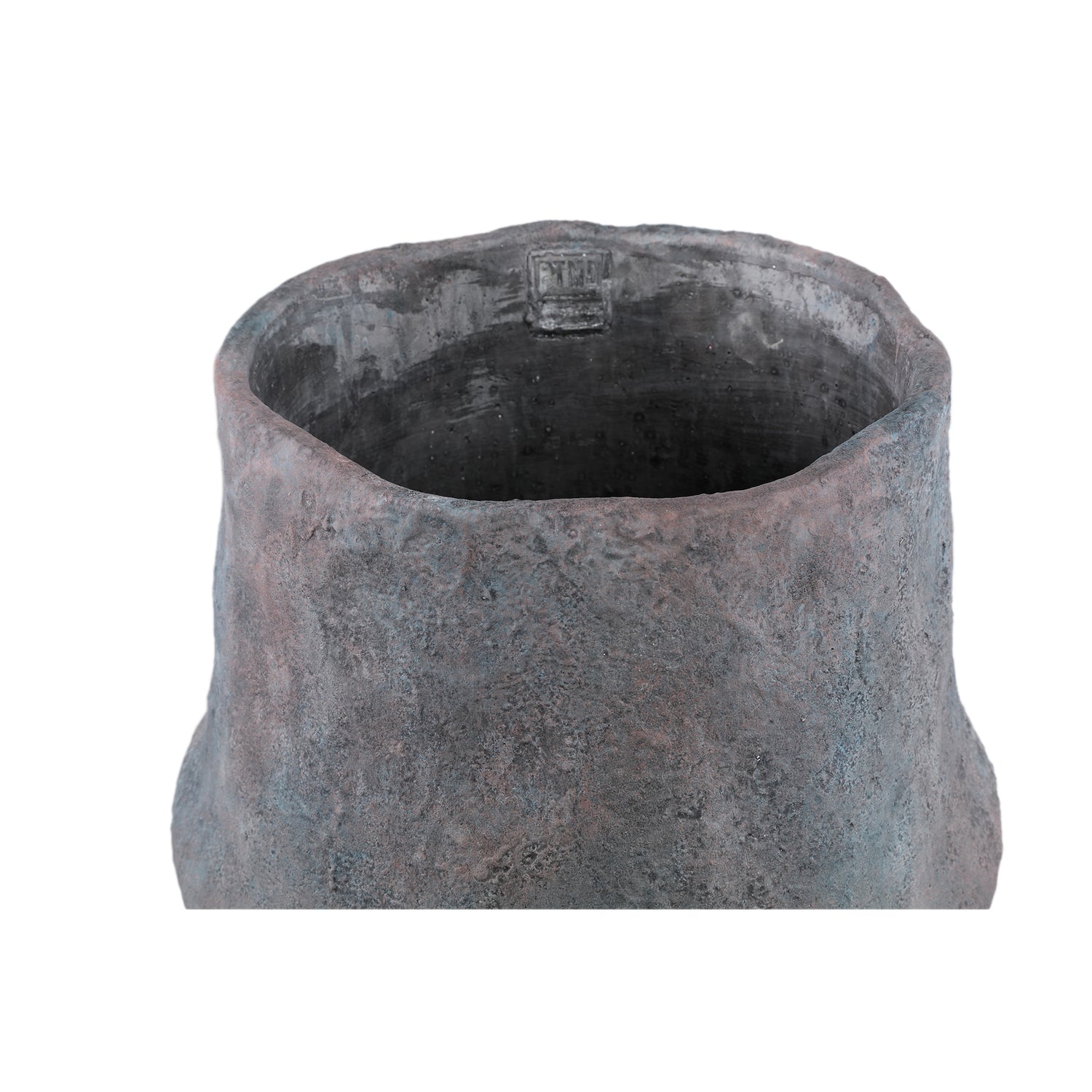 Blumentopf – Graue Farbe, Organisches Design, Zement Material, S – Javay | PTMD