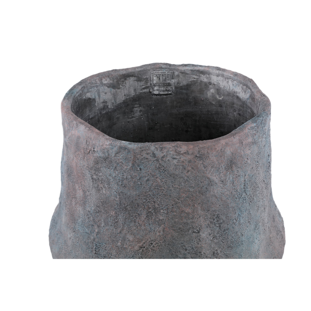 Blumentopf – Graue Farbe, Organisches Design, Zement Material, S – Javay | PTMD