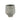 Blumentopf - Runder Zement, Punktmuster, Graufarbe, L – Laim | PTMD