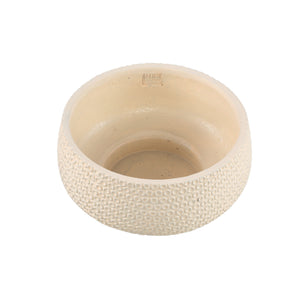Bowl - Round Cement, Dot Pattern, Cream, S – Laim | PTMD