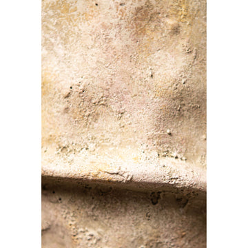 Blumentopf – Beige Farbe, Mittellinien Design, Zement Material, XL – Haania | PTMD