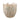 Blumentopf - Runder Zement, Blattmuster, Cremefarbe, XXL – Noami | PTMD