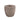 Blumentopf – Runde Form, Linienmuster Design, Beige Oberfläche, Zement Material, L – Lianna | PTMD