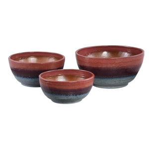 Schale – Runde Form, Keramik, Muster Design, Lila, S – Elana | PTMD