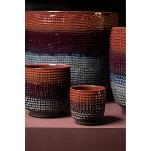 Flowerpot – Lilac Surface, Ombre Pattern, Ceramic Material, XS – Elana | PTMD